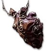 Carnage Heart Amber Amulet