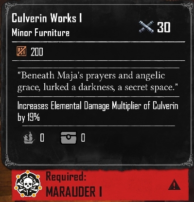 Culverin Works I (Required:Marauder 1)