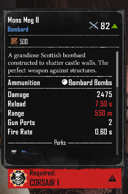 Mons Meg II (Required:Corsair 1)