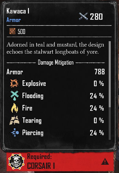 Kawaca I (Required:Corsair 1)