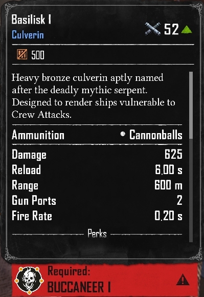 Basilisk I (Required:Buccaneer 1)