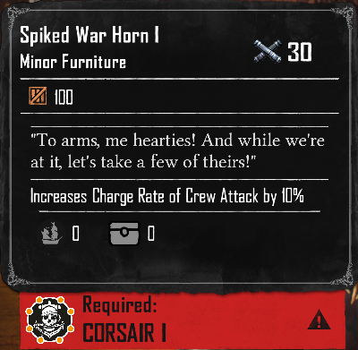 Spiked War Horn I (Required:Corsair 1)