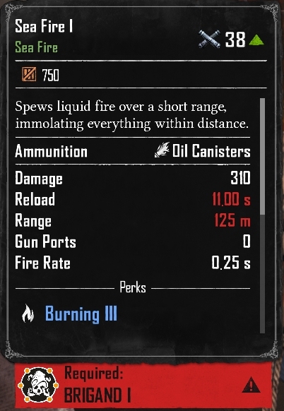 Sea Fire I (Required:Brigand 1)