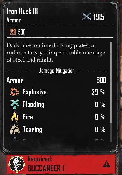 Iron Husk III (Required:Buccaneer 1)