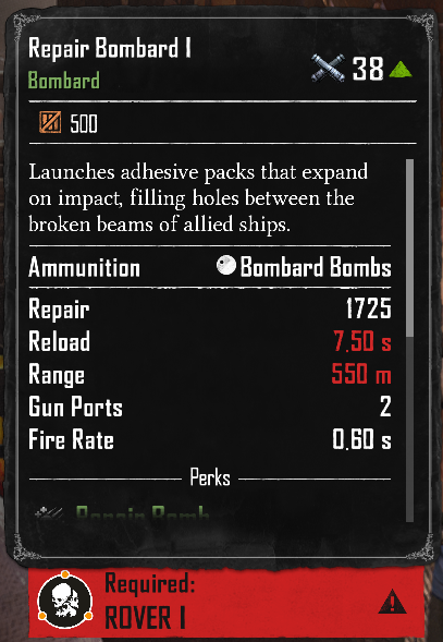 Repair Bombard I (Required:Rover 1)