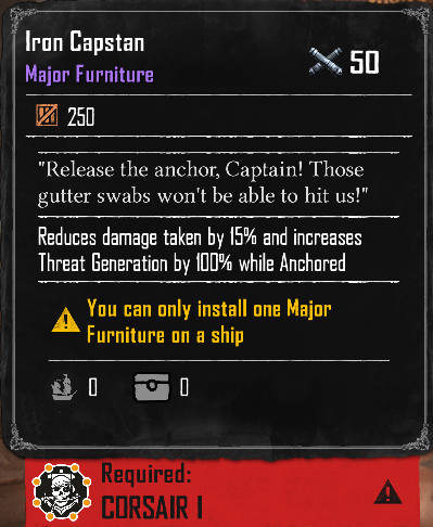 Iron Capstan (Required:Corsair 1)