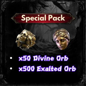Special Pack : x50 Divine Orb + x500 Exalted Orb / Fast Delivery