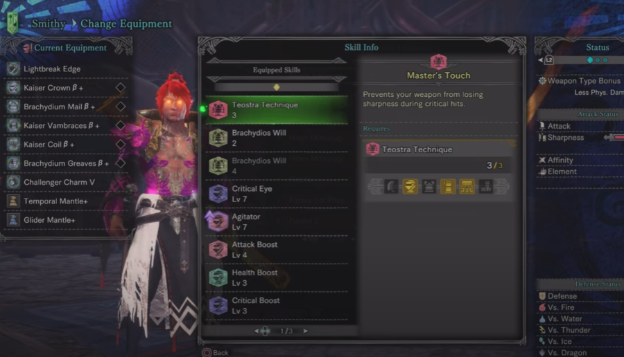 Best Early Longsword Build Description in Monster Hunter World