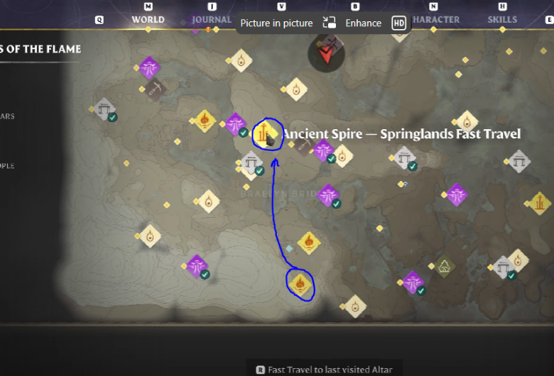 Legendary Gear Starting Location