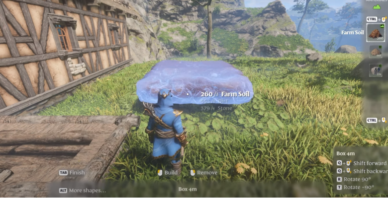 Putting Farm Soil Blocks in Enshrouded