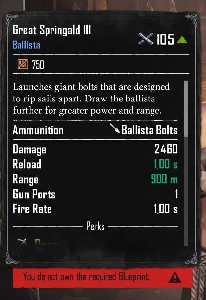 Great Springald III (Required:Kingpin 1)