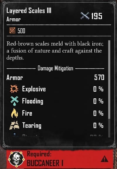 Layered Scales III (Required:Buccaneer 1)