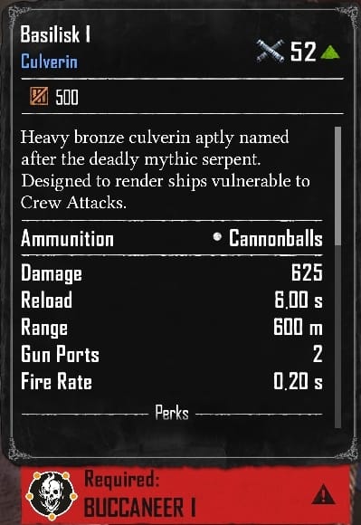 Basilisk I (Required:Buccaneer 1)