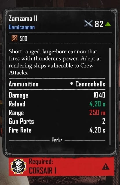 Zamzama II (Required:Corsair 1)
