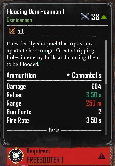Flooding Demi-cannon I (Required:Freebooter 1)