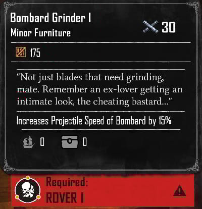 Bombard Grinder I (Required:Rover 1)
