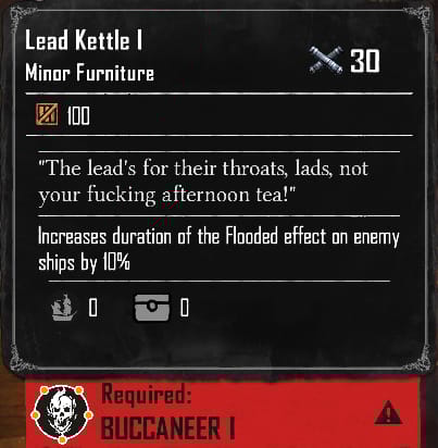 Lead Kettle I (Required:Buccaneer 1)